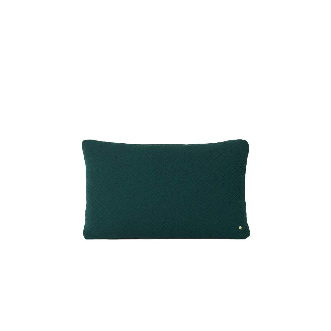 Ferm Living Quilt Cushion Xl D Green 80 X 50