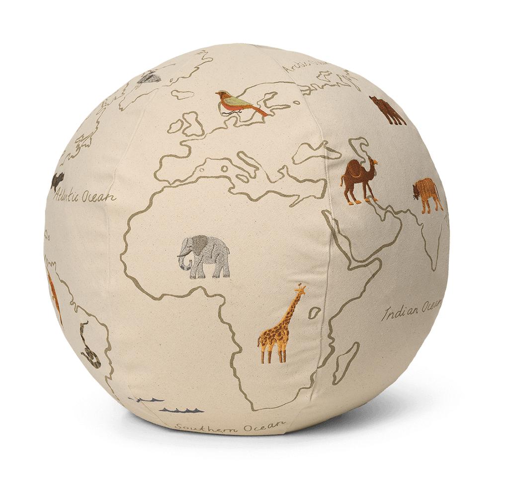 Ferm Living The World Pouf, Off White