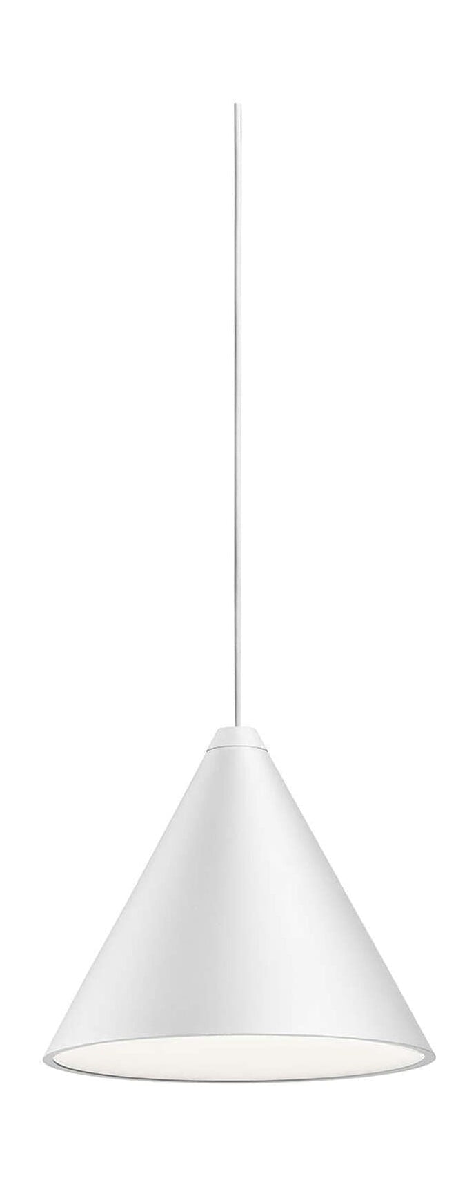 Lámpara colgante de cabezal de cono de luz FLOS 12 m, blanco