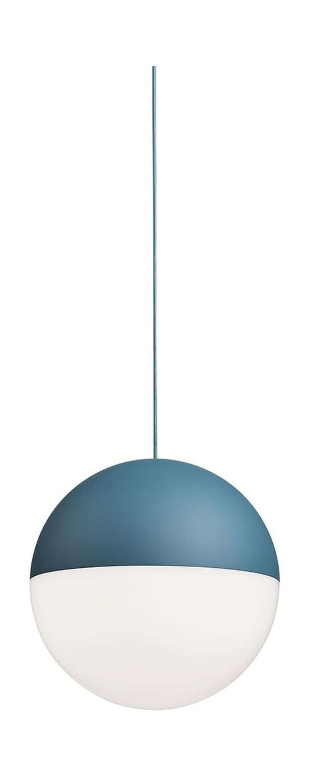 Flos String Light Ball Head hanglamp 12 m, blauw