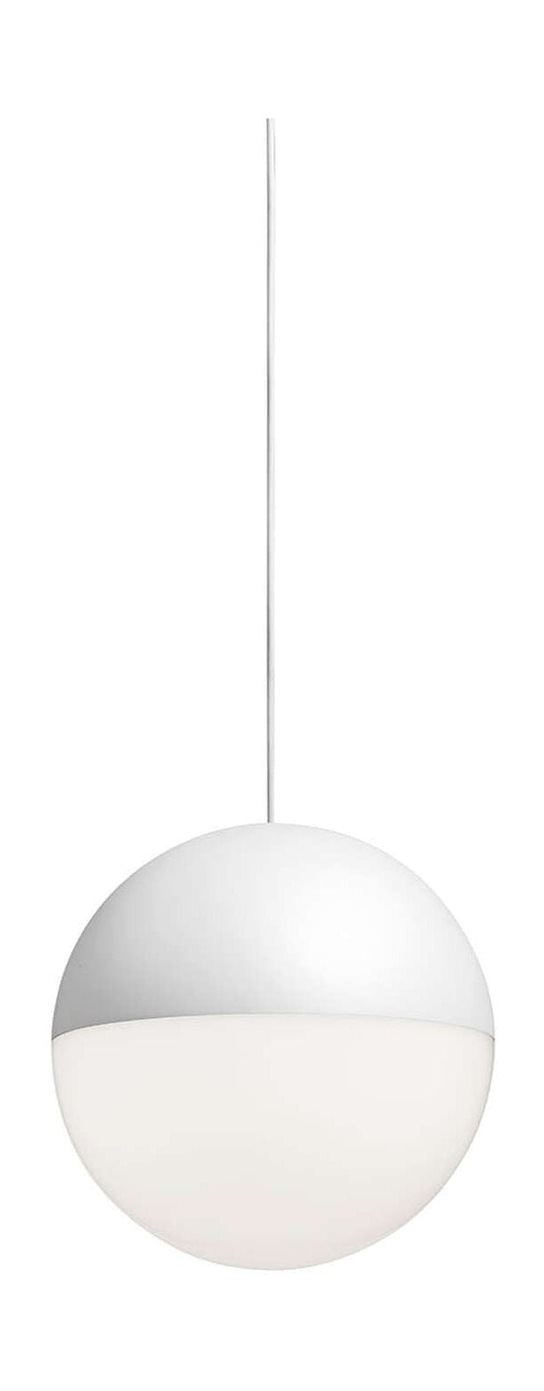 Flos String Light Ball Head Pendelleuchte 22 M, Weiß