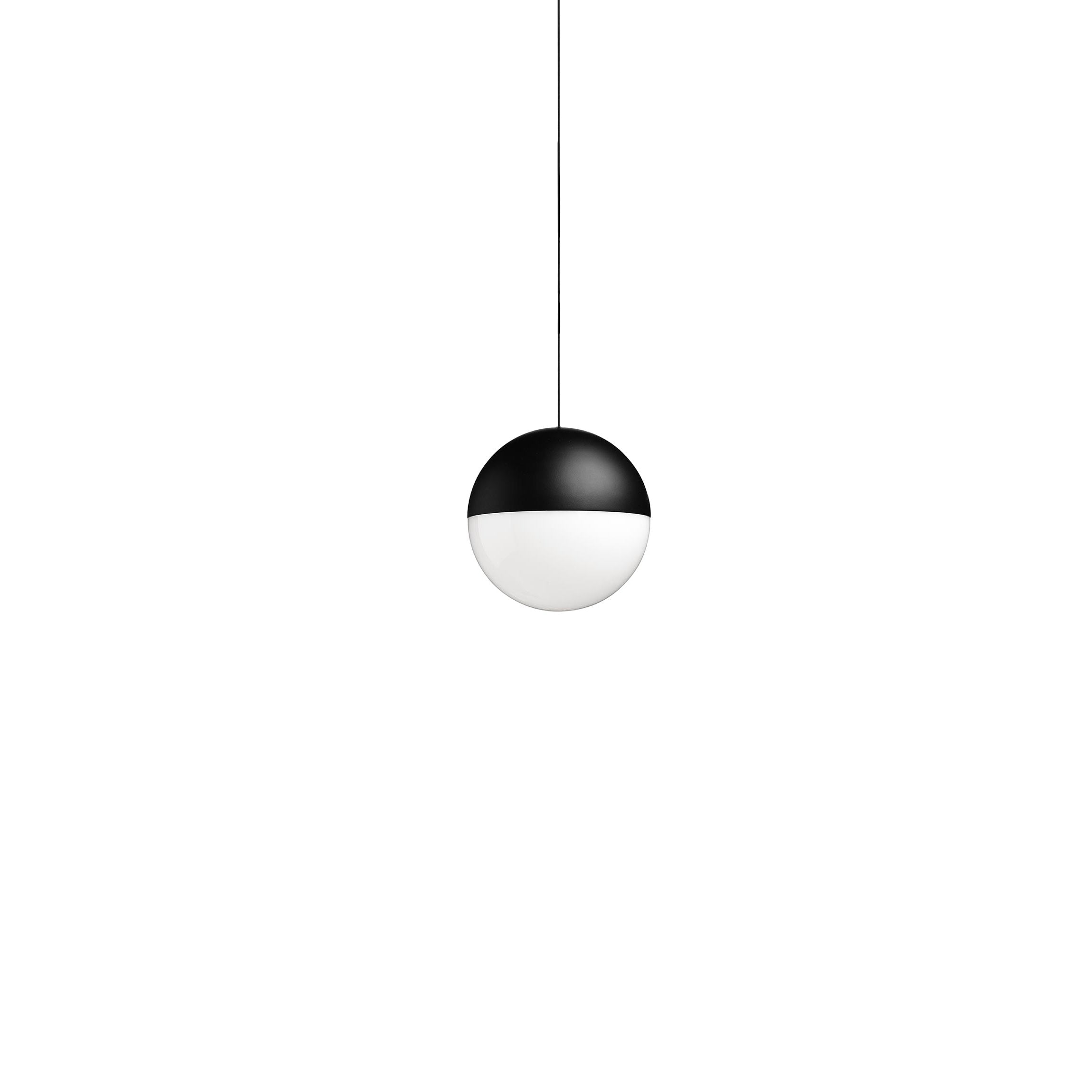 Flos String Light Ball Head Pendant Lamp 22m Svart med app Casambi
