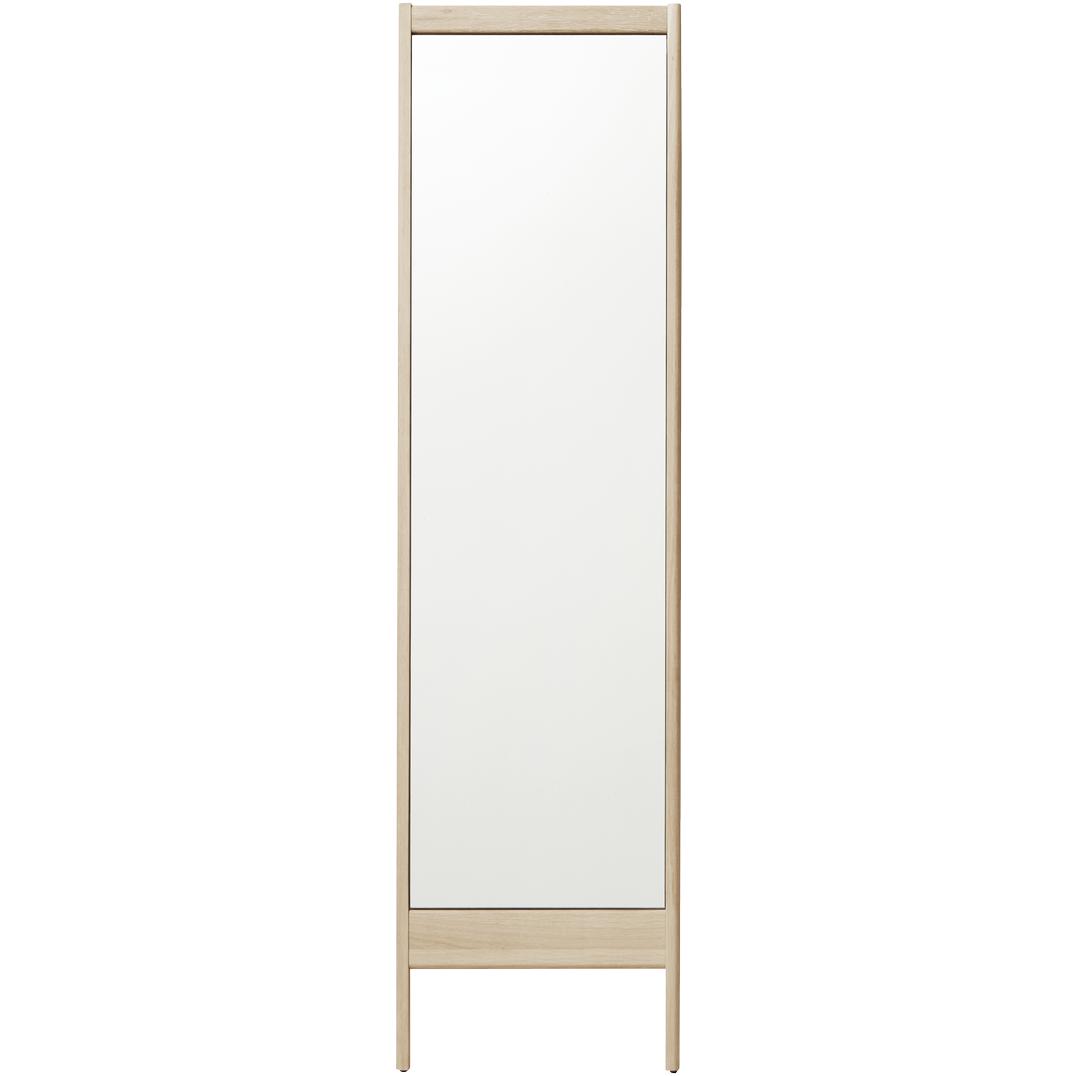 Form & Refine A Line Mirror. White Oak