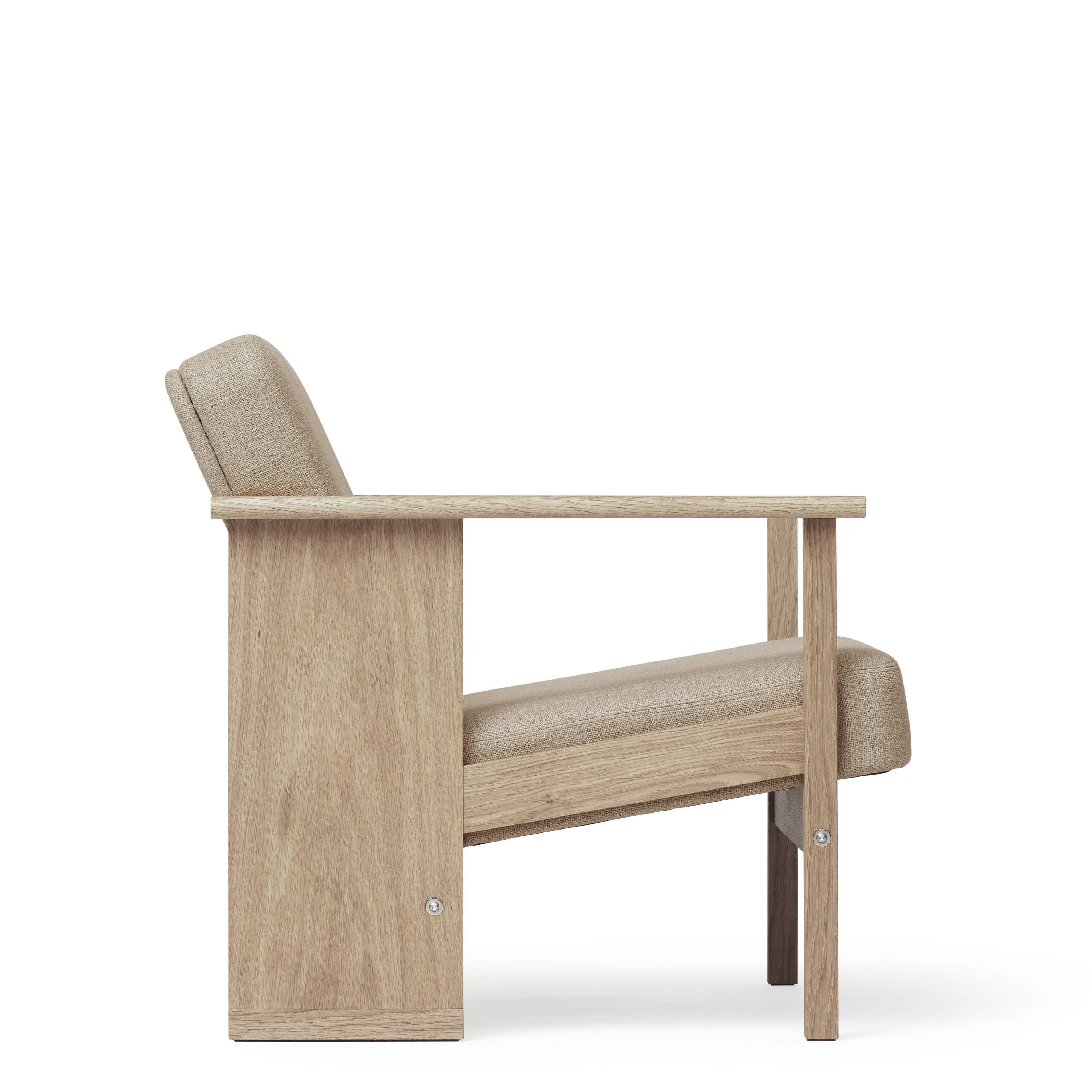 Form & Reform Block Lounge sedia. Quercia di olio bianco
