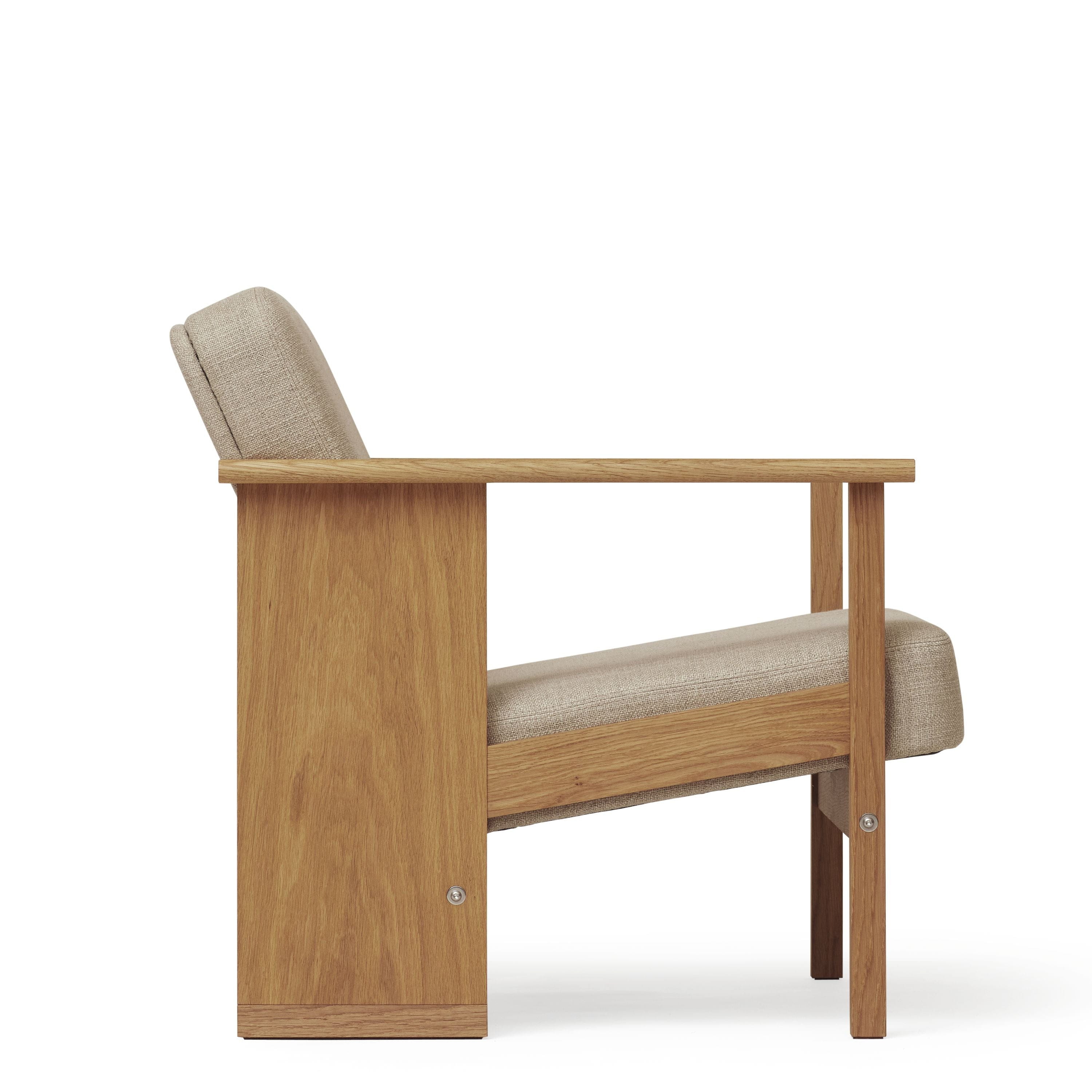 Form & Refine Block lounge stoel. Eik