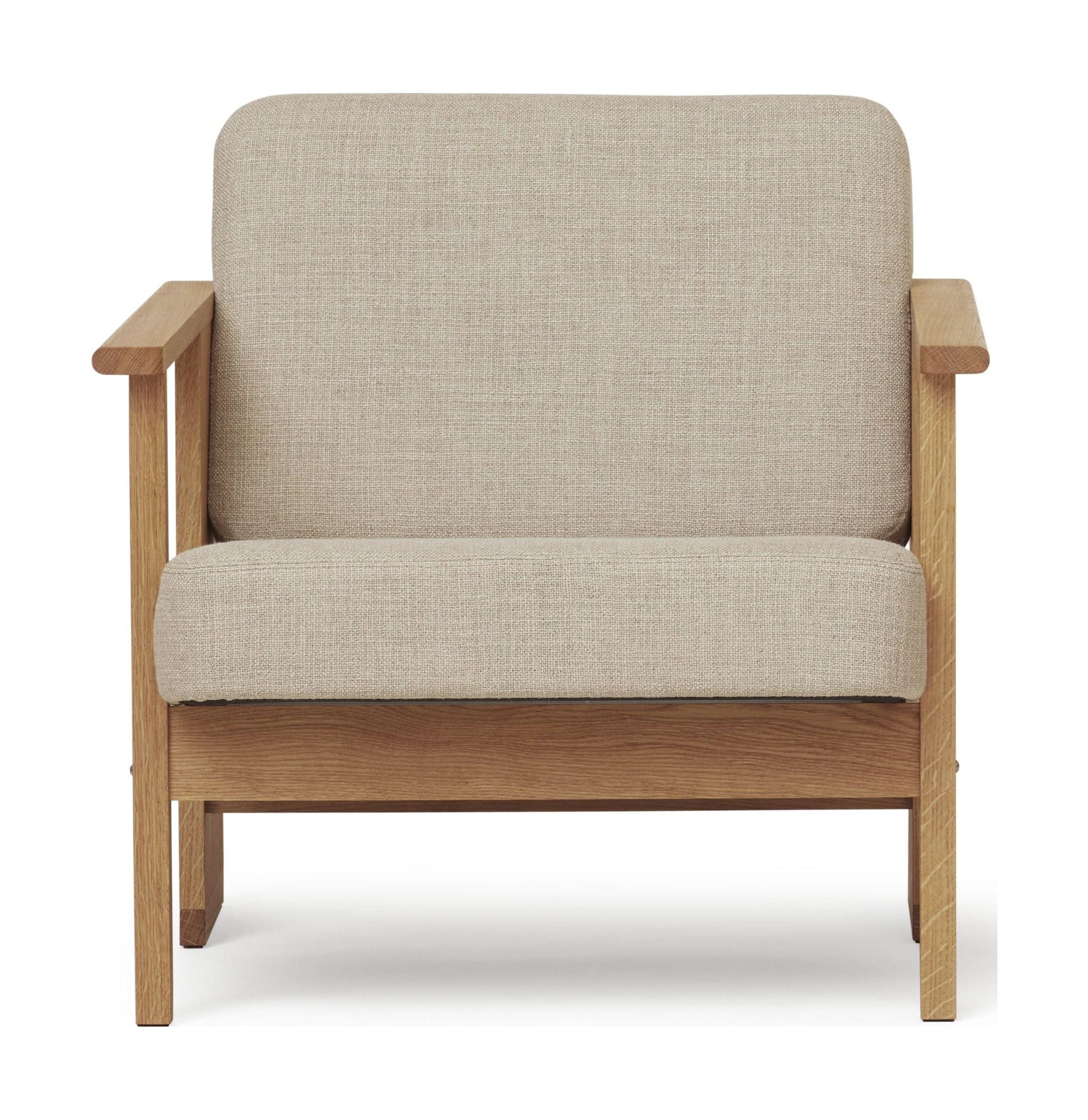 Form & Refine Block Lounge Chair. Oak