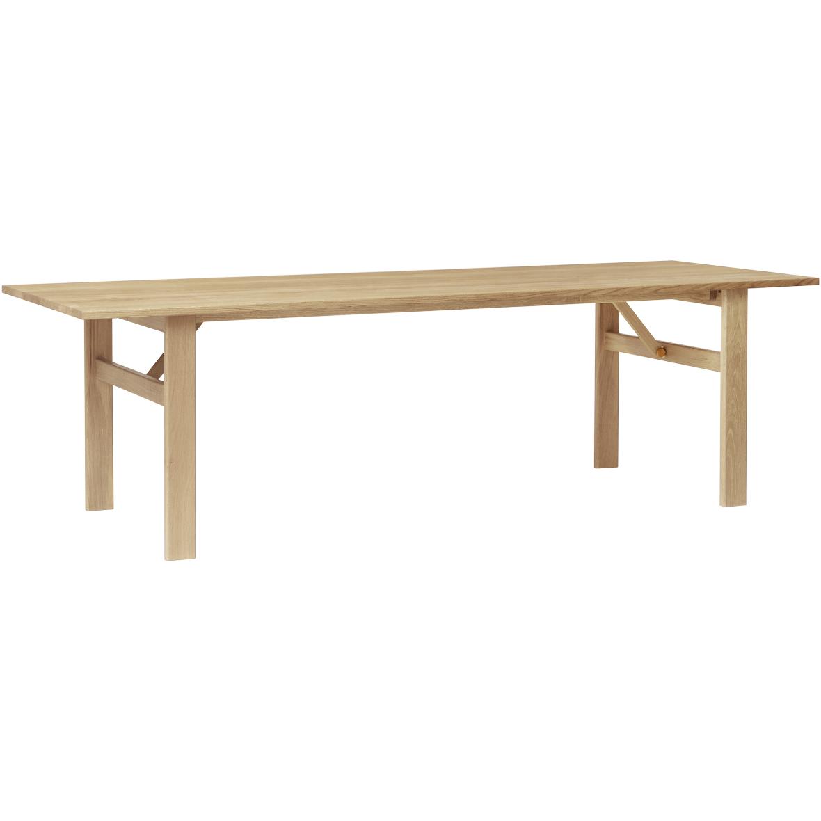 Form&amp;Refine Table à manger Damsbo 245 cm, chêne pigmenté blanc