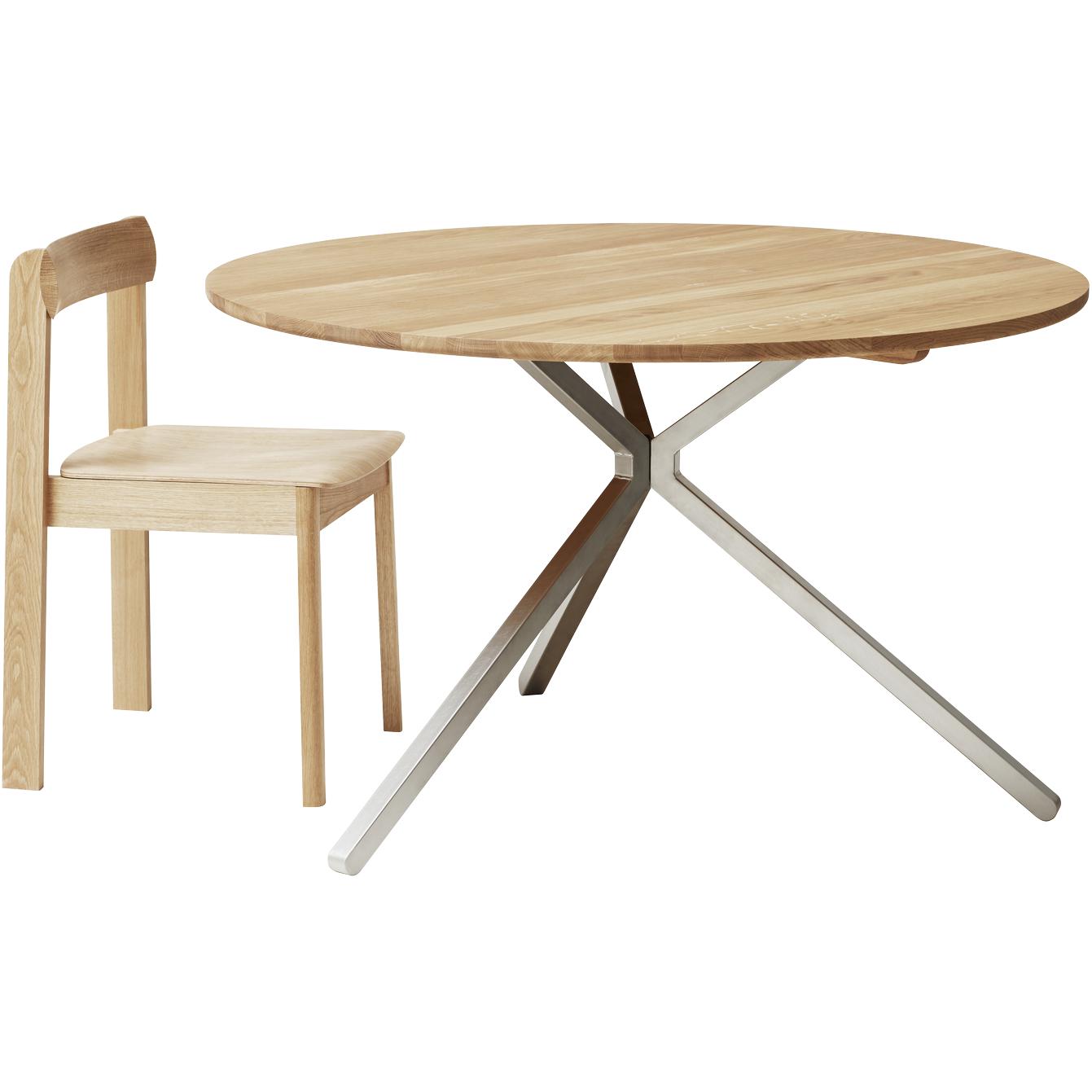 Form & Refine Table de Frisbee Ø120 cm. chêne blanc