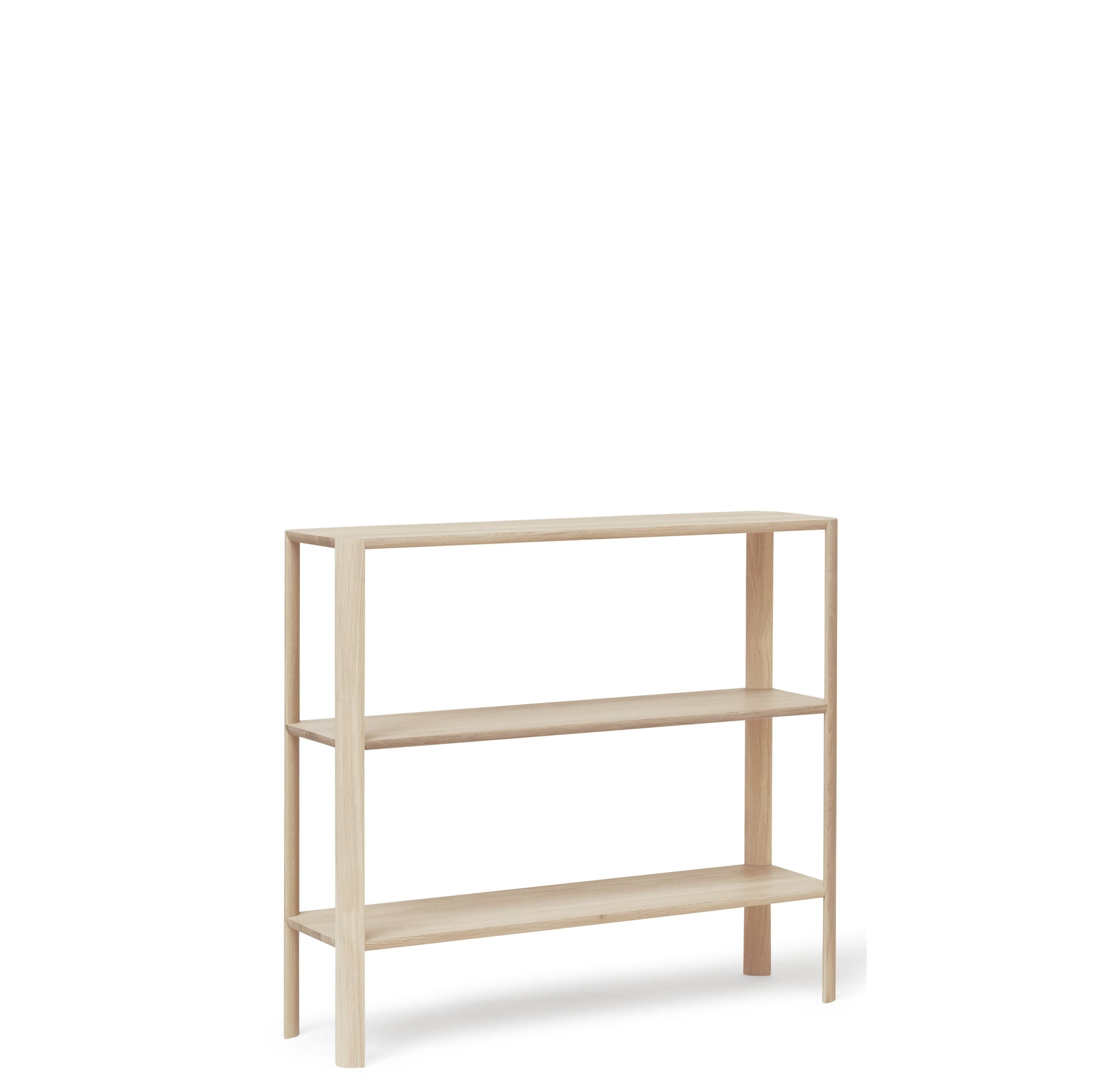 Form & Refine Leaf Shelf 1x3. White Oil Oak
