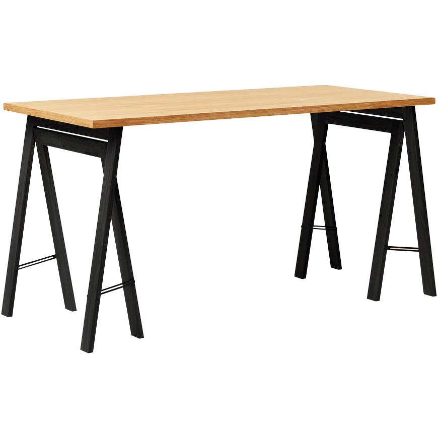 Form e perfezionamento del tavolo lineare 125x68 cm. Quercia