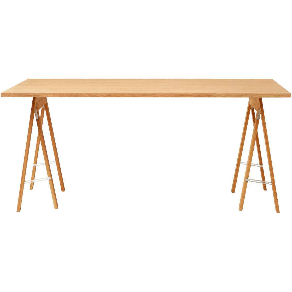 形式和完善的线性桌165x88厘米。橡木