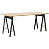 Form & Refine Table de table linéaire 165x88 cm. chêne blanc