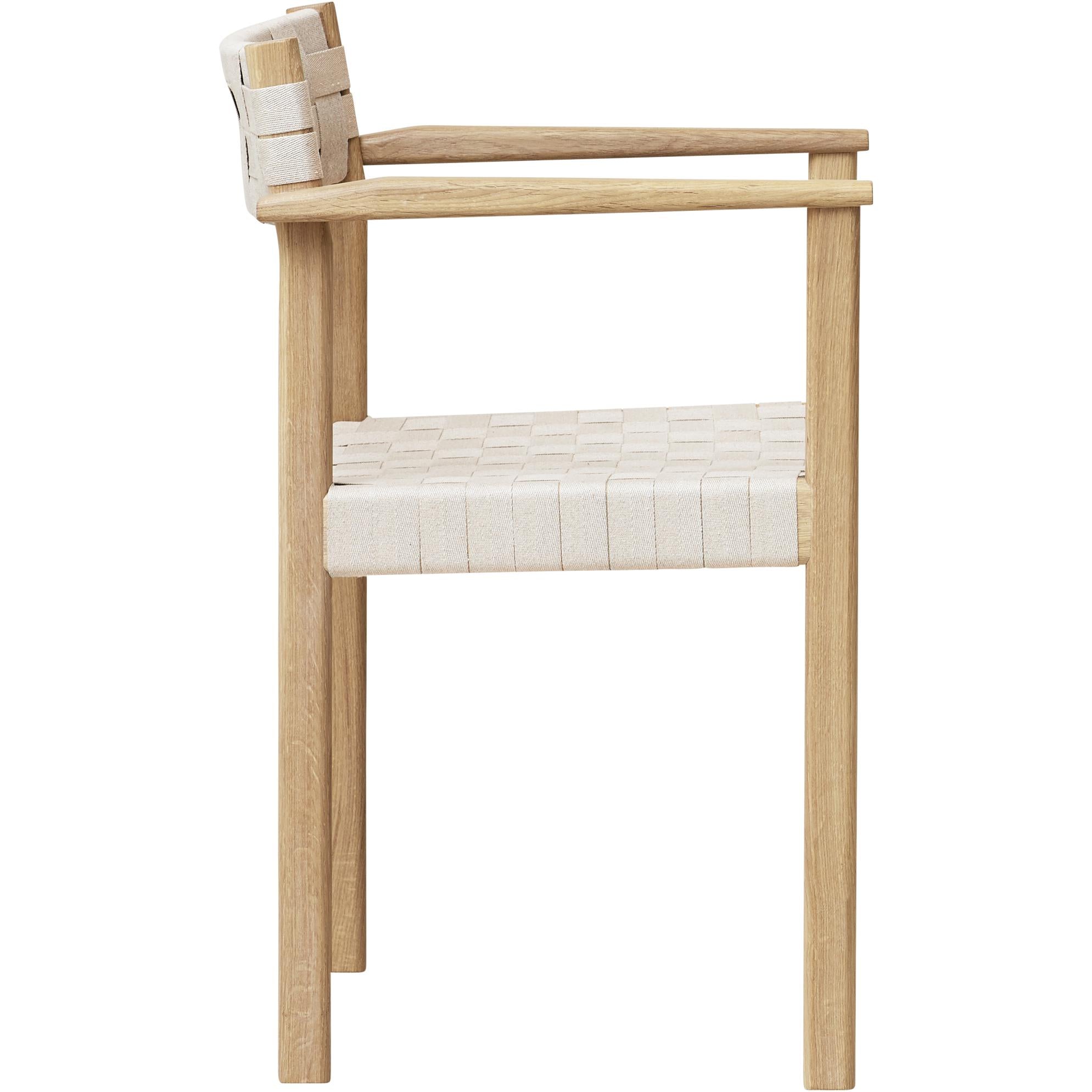 Form & Refine Motief fauteuil. Witte olie -eik