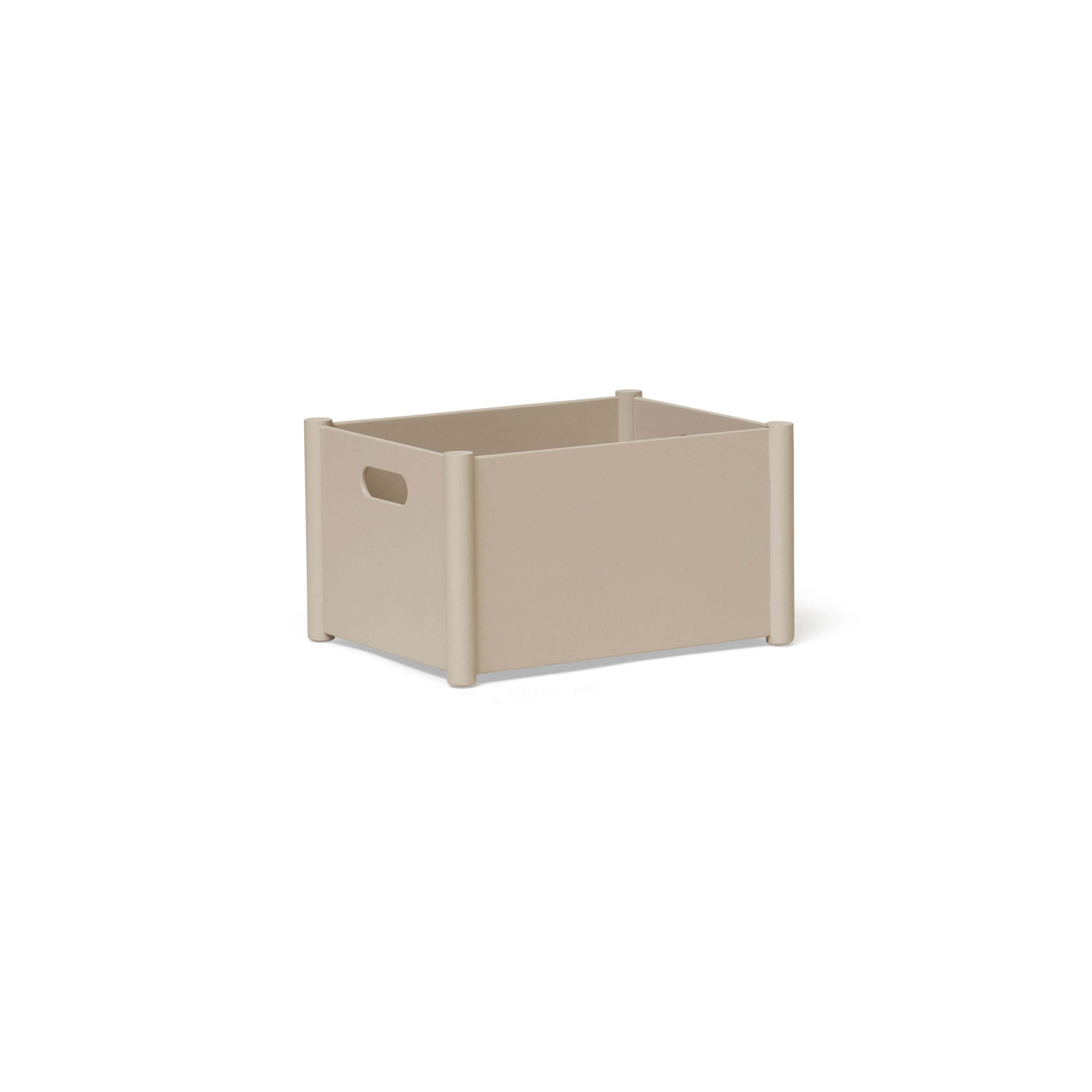 Form & Refine Pillar Storage Box Medium. Clay Brown