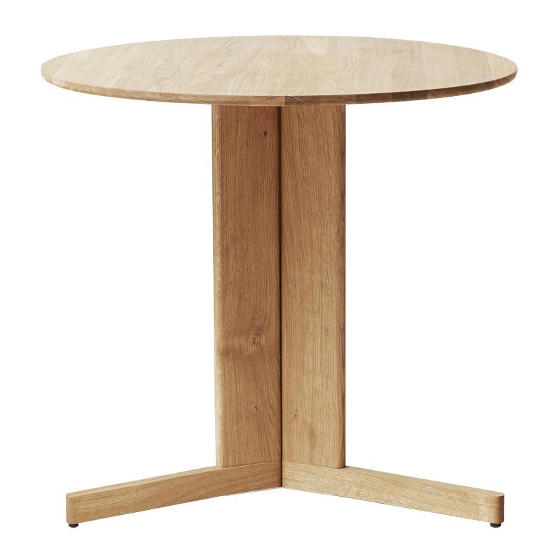 Form & Refine Kleeblatt Tisch ø75 Cm. Eiche weiß