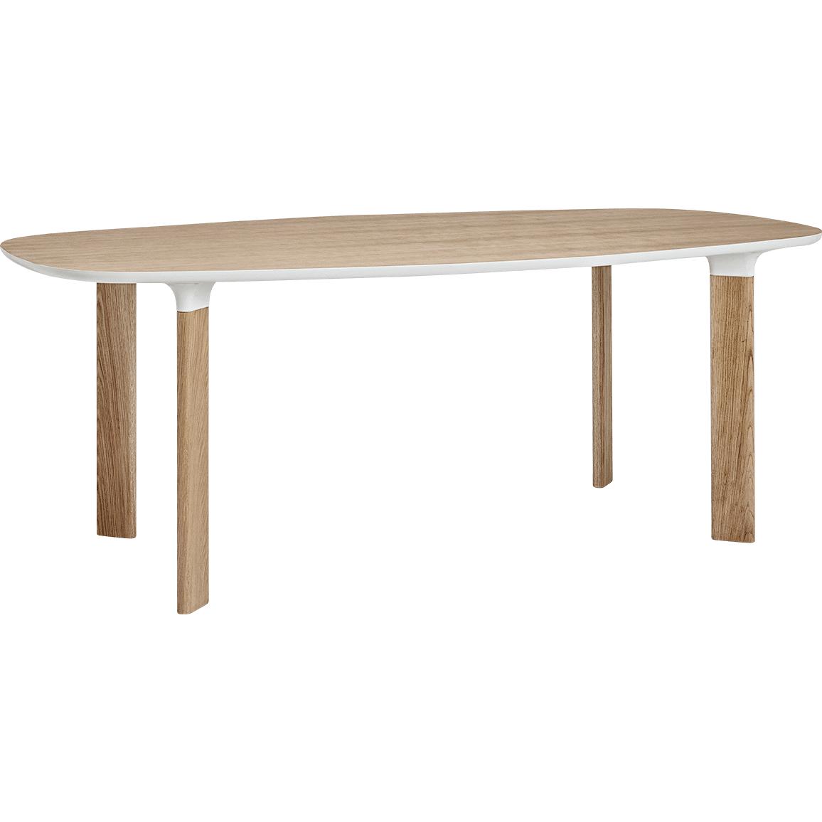 Fritz Hansen Analoge tafel 185 cm, eiken fineer / eiken hout