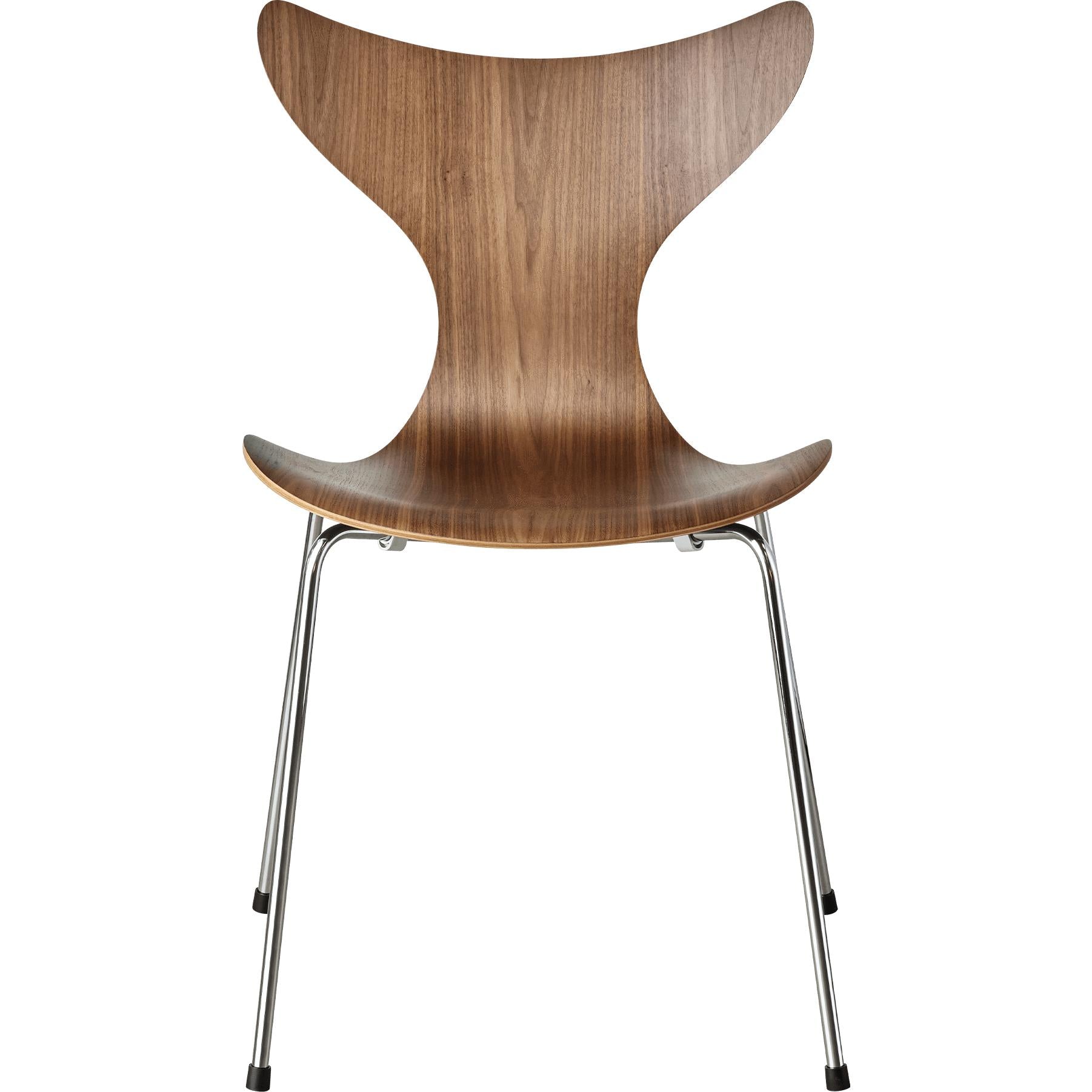 Fritz Hansen The Lily Chair, Clear Lacquered Walnut