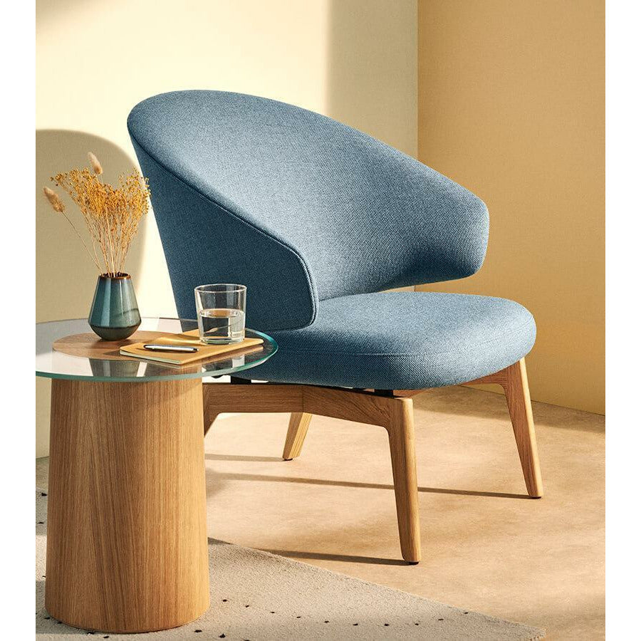 Fritz Hansen Laat Lounge Chair, Ash/Rewool Light Blue