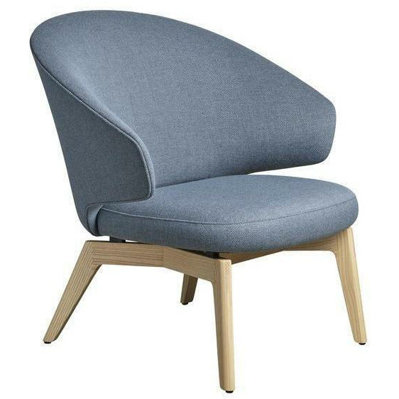 Fritz Hansen Let Lounge Chair, Ash/Rewool Blu chiaro