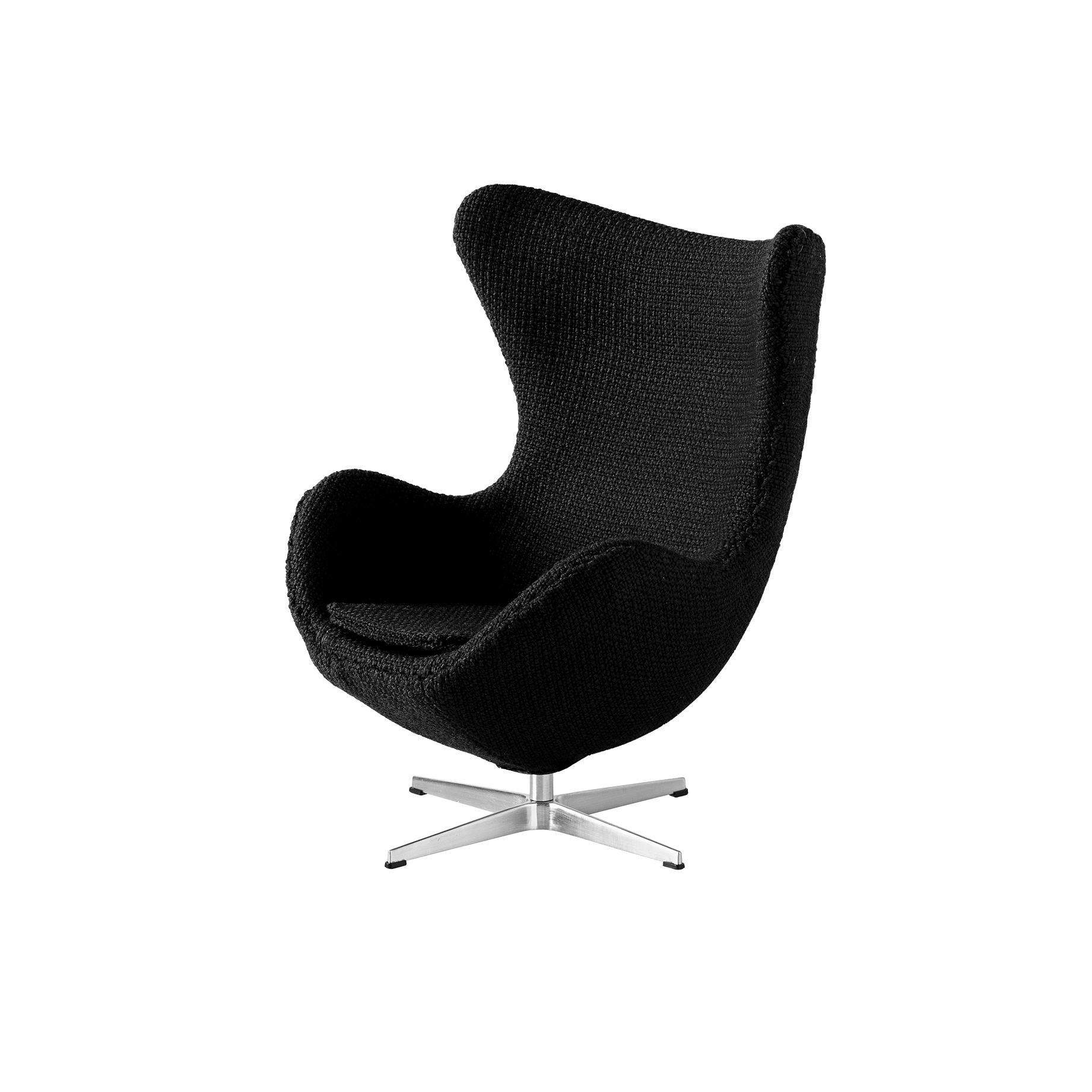 弗里茨·汉森（Fritz Hansen）微型椅子鸡蛋，黑色