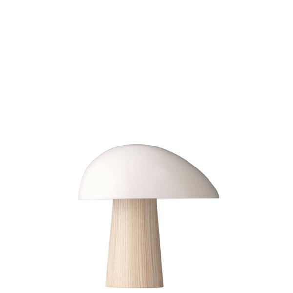 Lámpara de mesa de búho nocturno Fritz Hansen, blanco ahumado/ ceniza