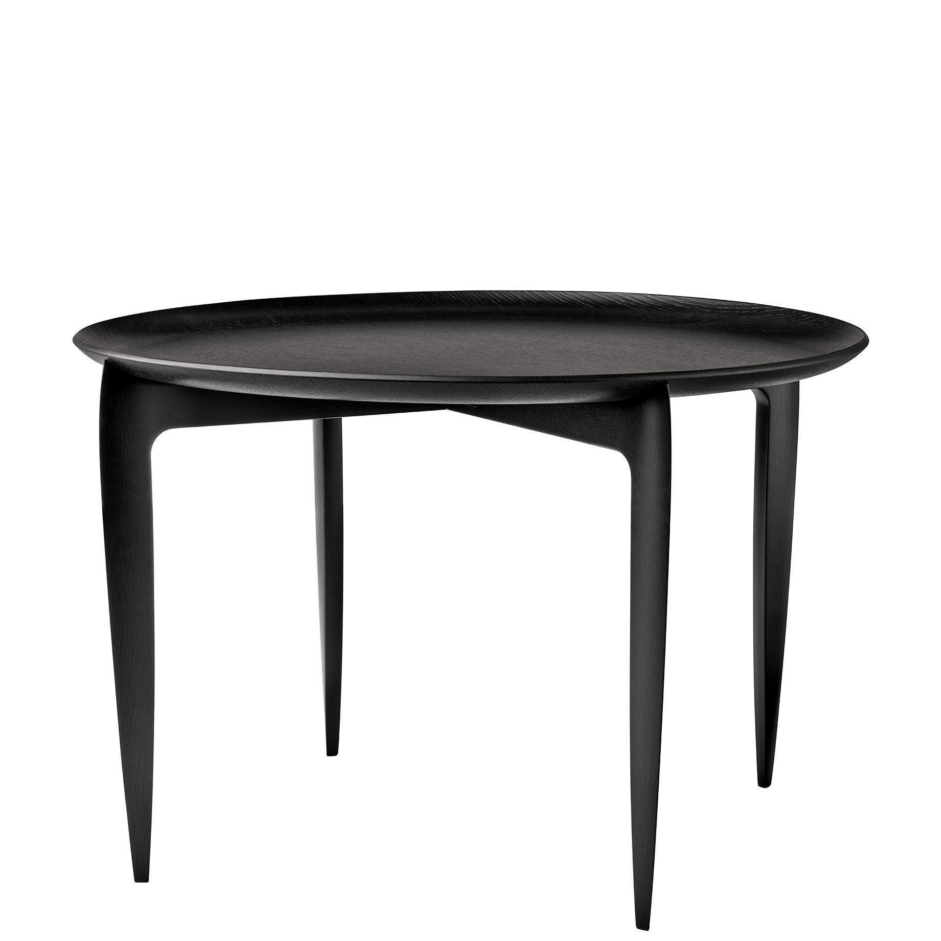 Fritz Hansen Tray Table Black ø60