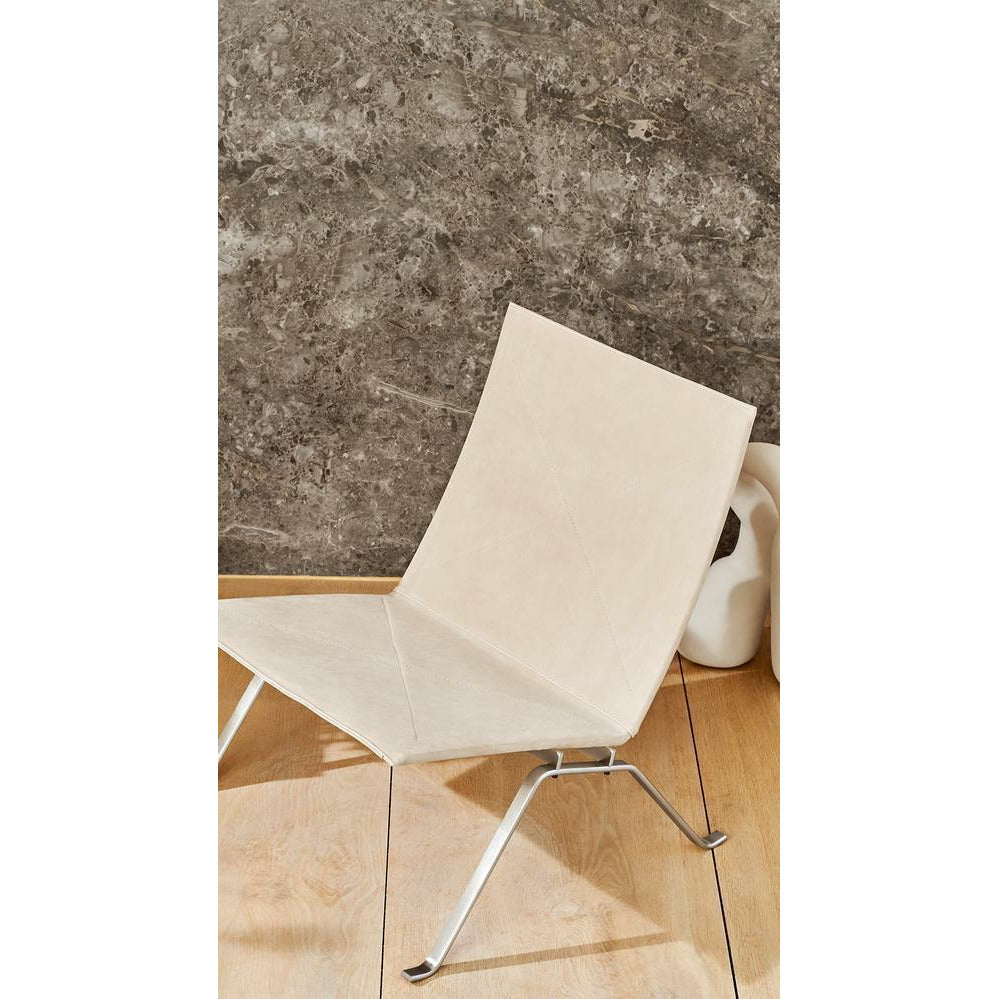 Fritz Hansen Pk22 Lounge Chair Special Edition Royal Nubuck Leather, Ecru