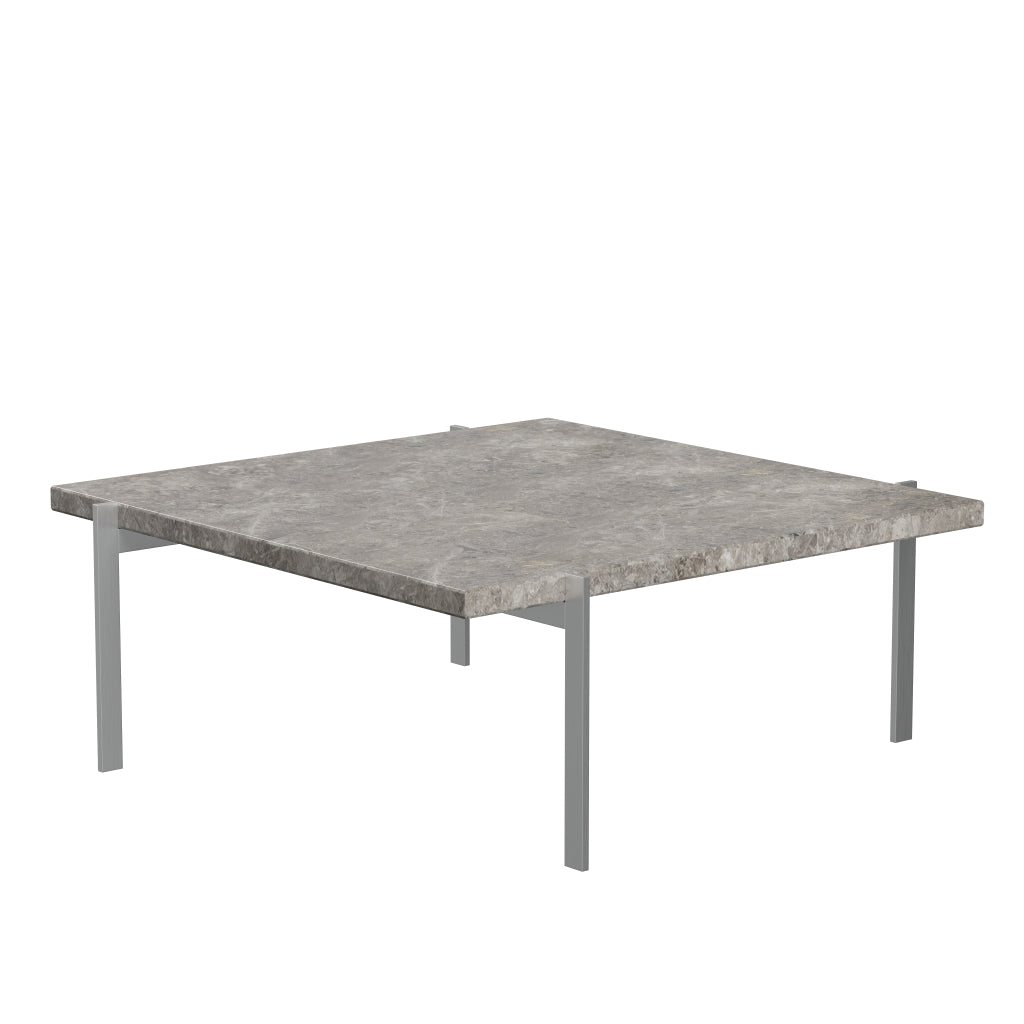Fritz Hansen PK61 Tavolino da caffè 80 cm, marmo marrone grigio