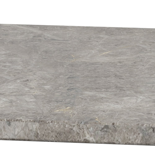 Fritz Hansen PK61 salongbord 80 cm, grå brun marmor
