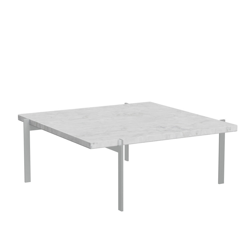 Fritz Hansen PK61 salontafel 80 cm, wit marmeren mat gepolijst