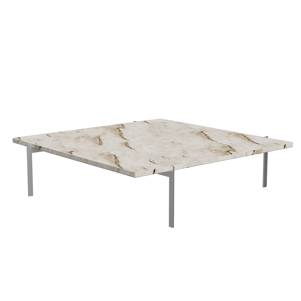 Fritz Hansen PK61 Una mesa de café 120 cm, mármol beige