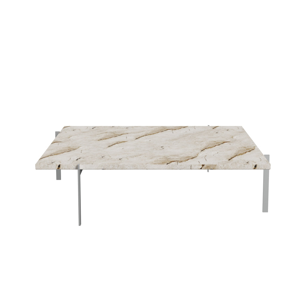 Fritz Hansen PK61 Un tavolino da caffè 120 cm, marmo beige