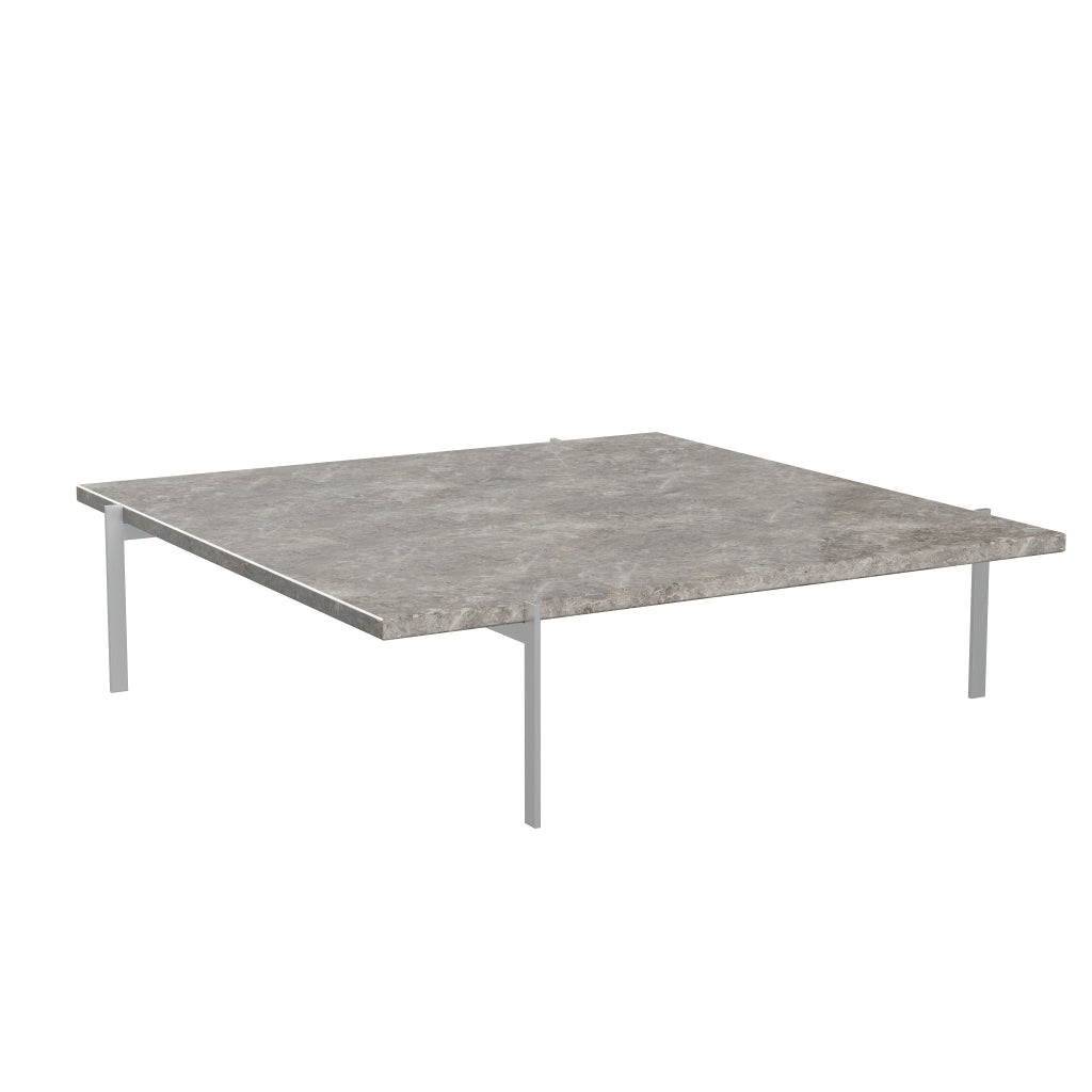 Fritz Hansen PK61 Un tavolino da caffè 120 cm, marmo marrone grigio