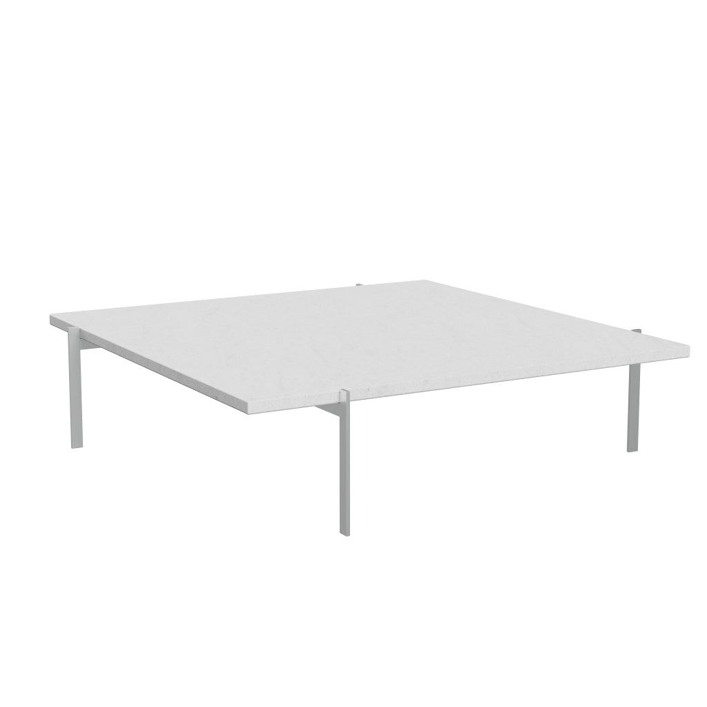 Fritz Hansen PK61 Una mesa de café 120 cm, mármol blanco enrollado