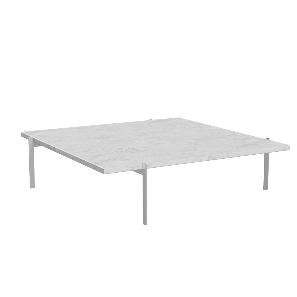 Fritz Hansen PK61 Un tavolino da caffè 120 cm, marmo bianco lucido