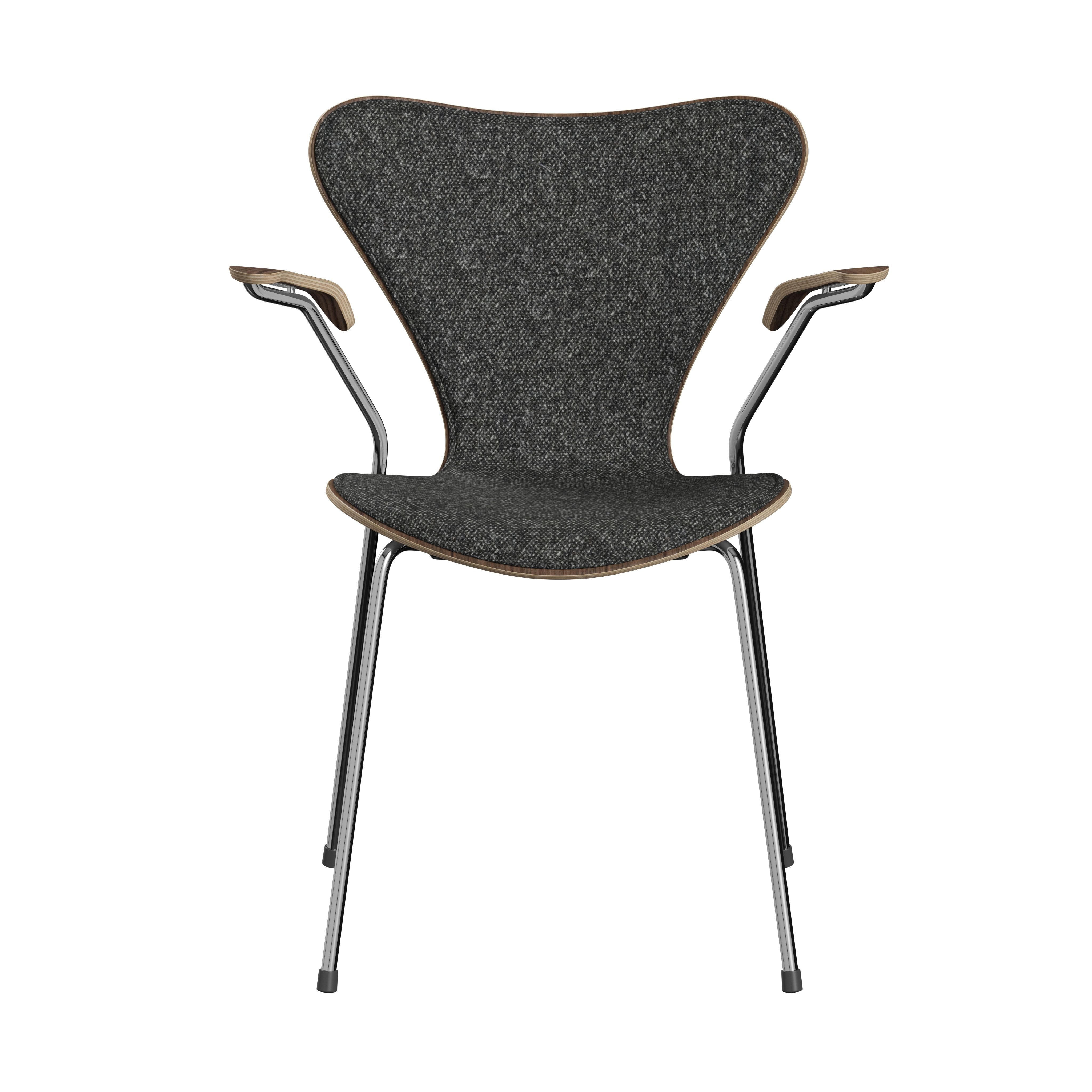 Fritz Hansen Serie 7 lænestol, front polstring med Vanir stof jubilæumskollektion