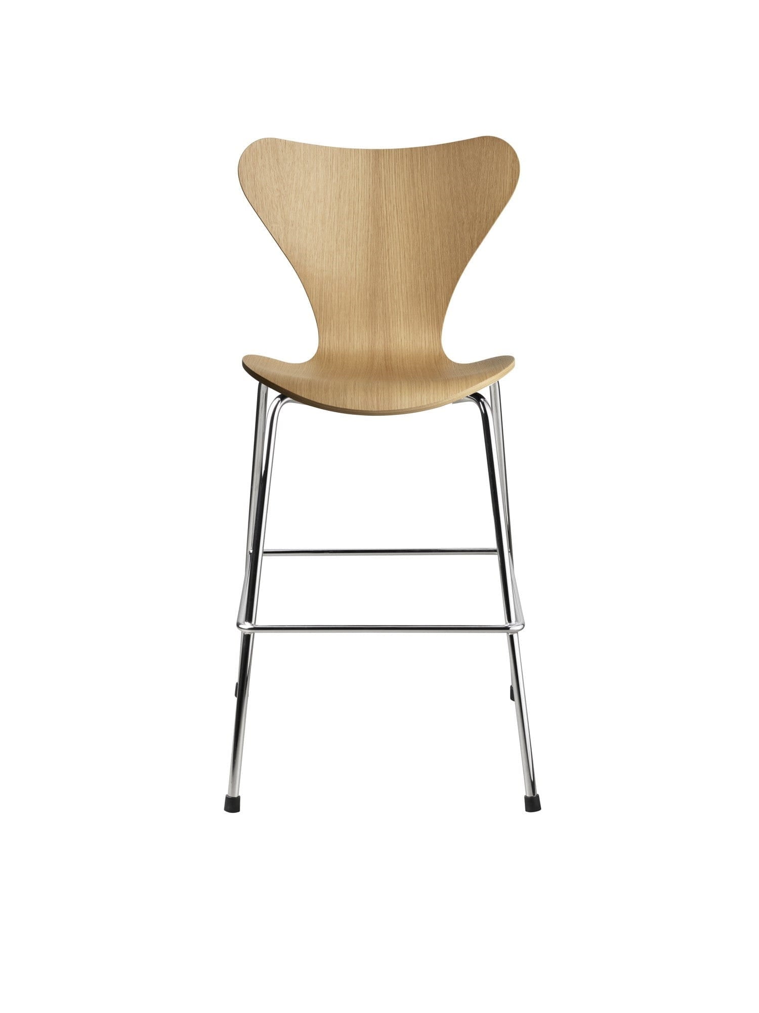 Fritz Hansen Serie 7 Junior Chair, Oak/Chrome