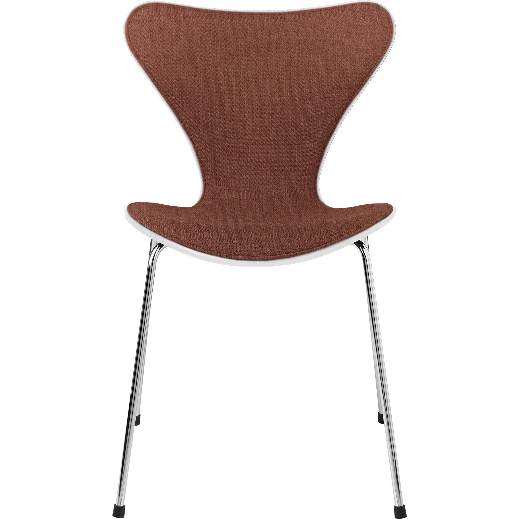 Fritz Hansen Series 7 Chair Front Upholstery Fabric, White/Orange