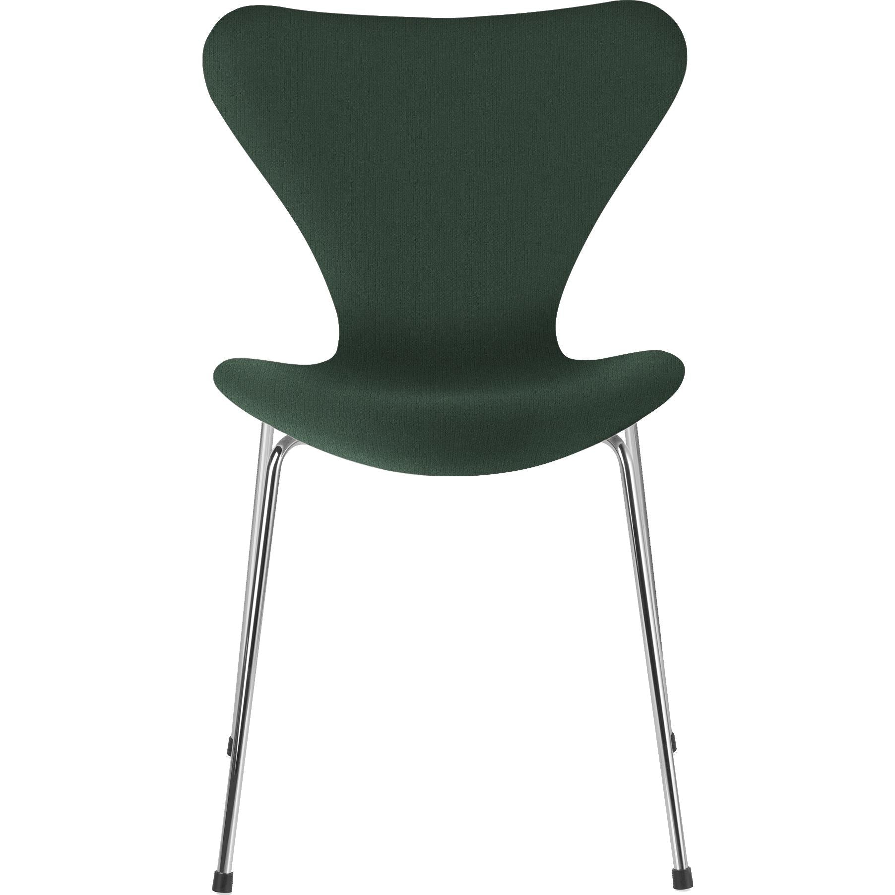 Fritz Hansen Série 7 chaise complète tissu christianhavn, Uni vert foncé