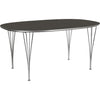 Fritz Hansen Super Ellipse Table 100 X170 Cm, Grey Bromo Laminate