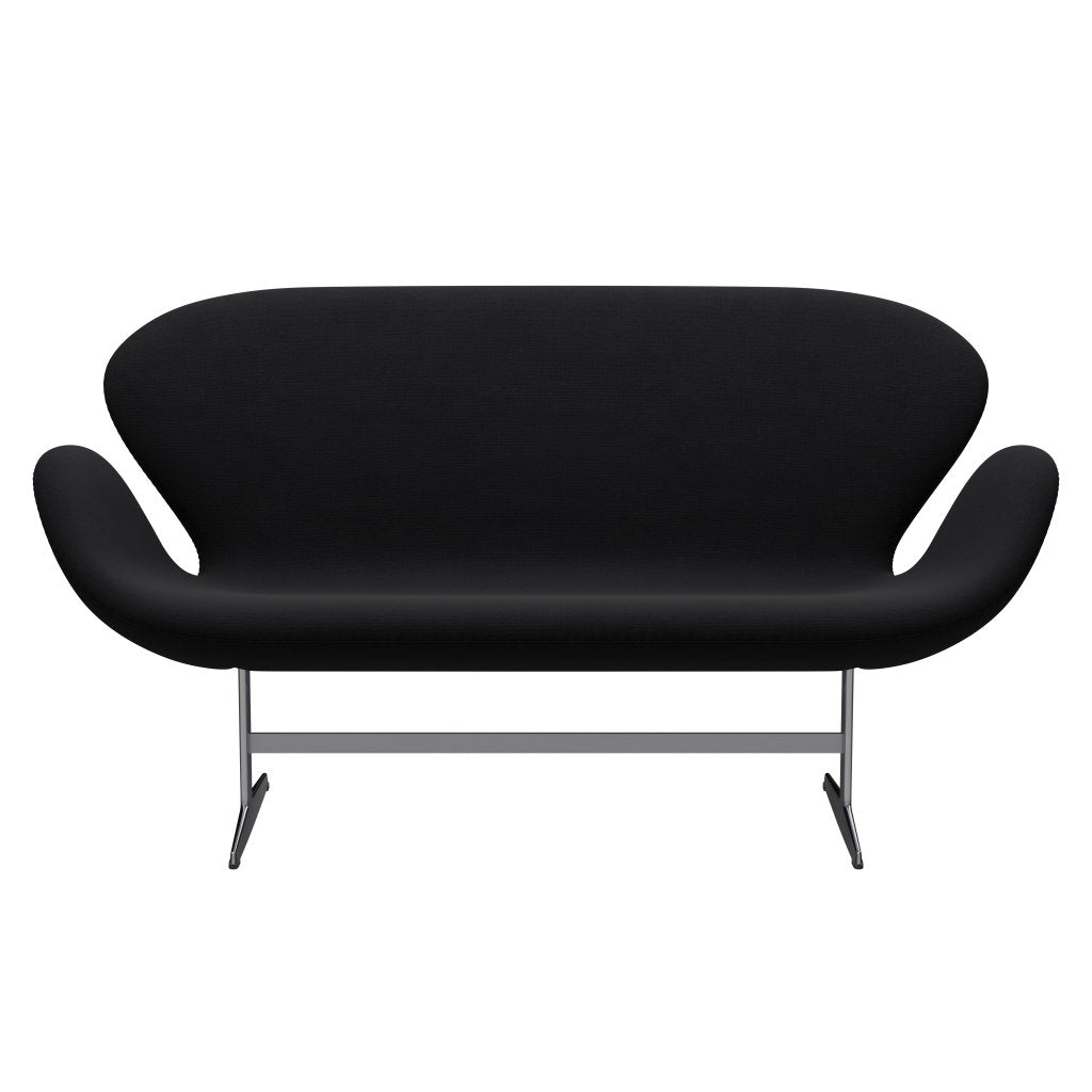 Fritz Hansen Joutsen sohva 2 -paikkainen, satiini harjattu alumiini/maine harmaa (60051)