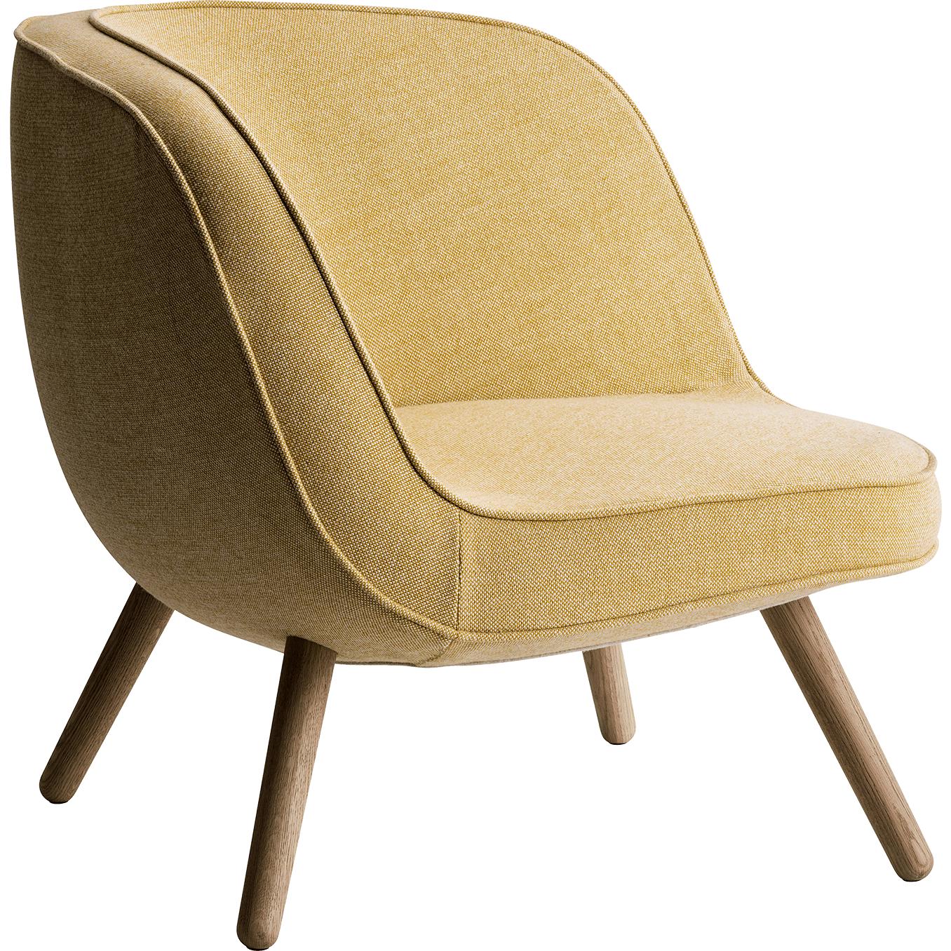 Fritz Hansen Via57 Lounge Chair, Hallingdal Geel