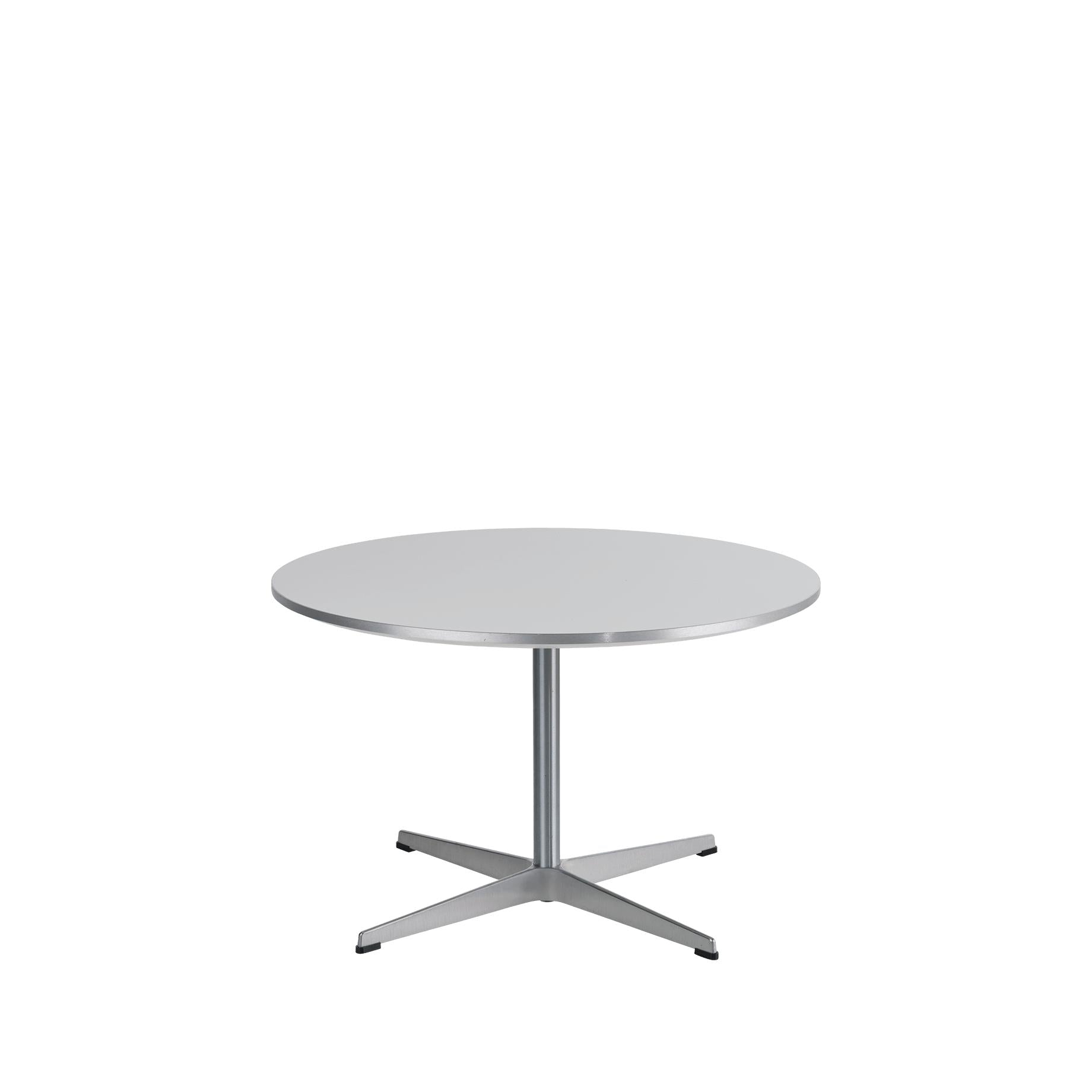 Fritz Hansen Table basse circulaire Ø75 cm, stratifié blanc