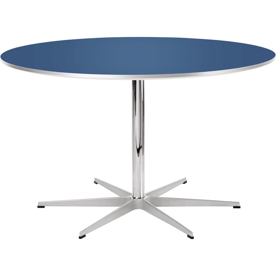 Fritz Hansen Circular Table Ø145 cm, blå Delft -laminat