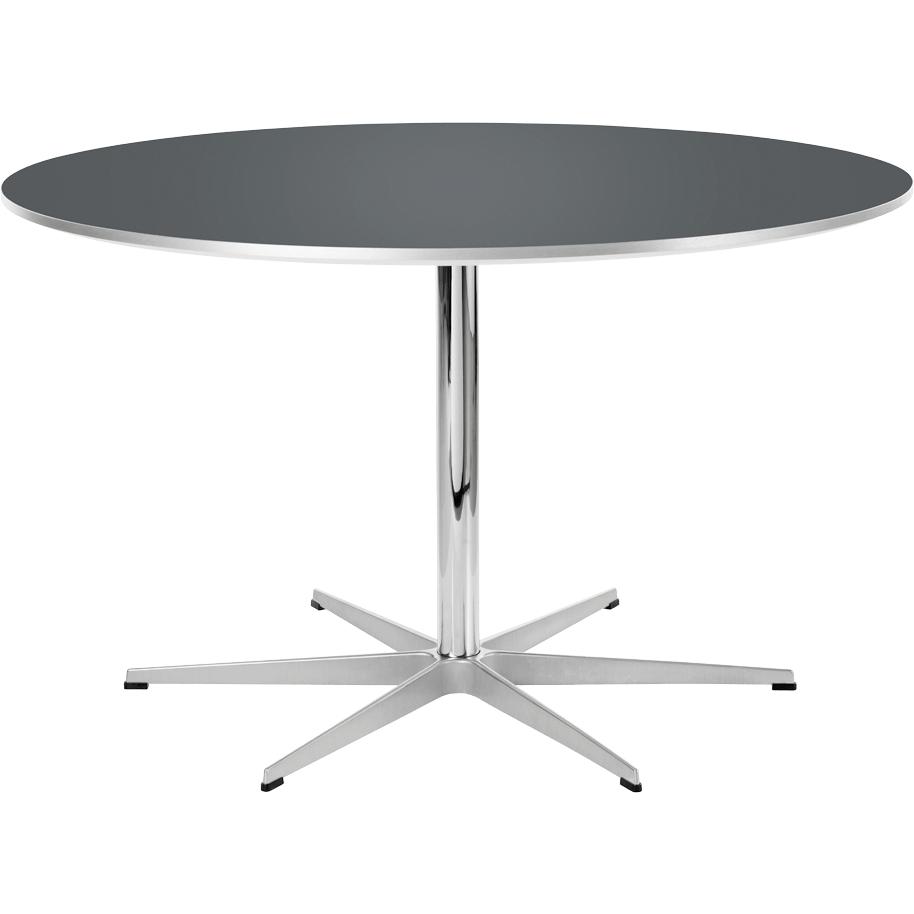 Fritz Hansen圆形桌Ø145厘米，灰色Bromo层压板