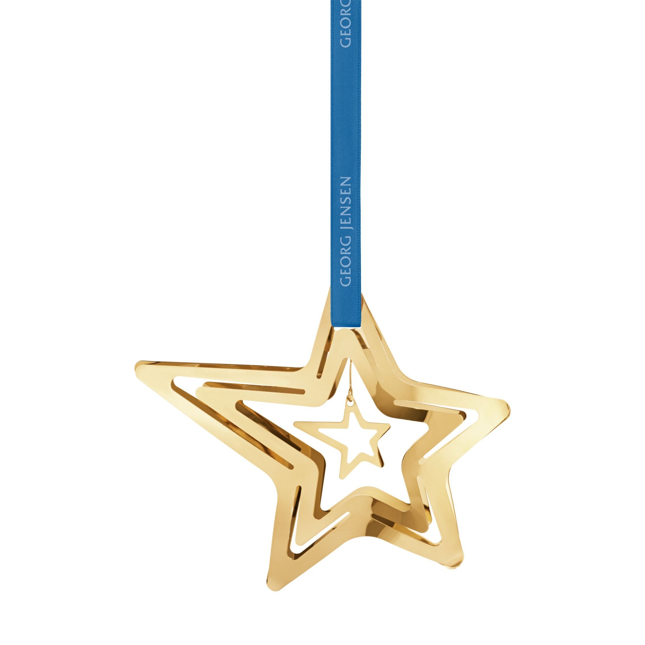 Georg Jensen Christmas Mobile Shooting Star, Gold Cepated