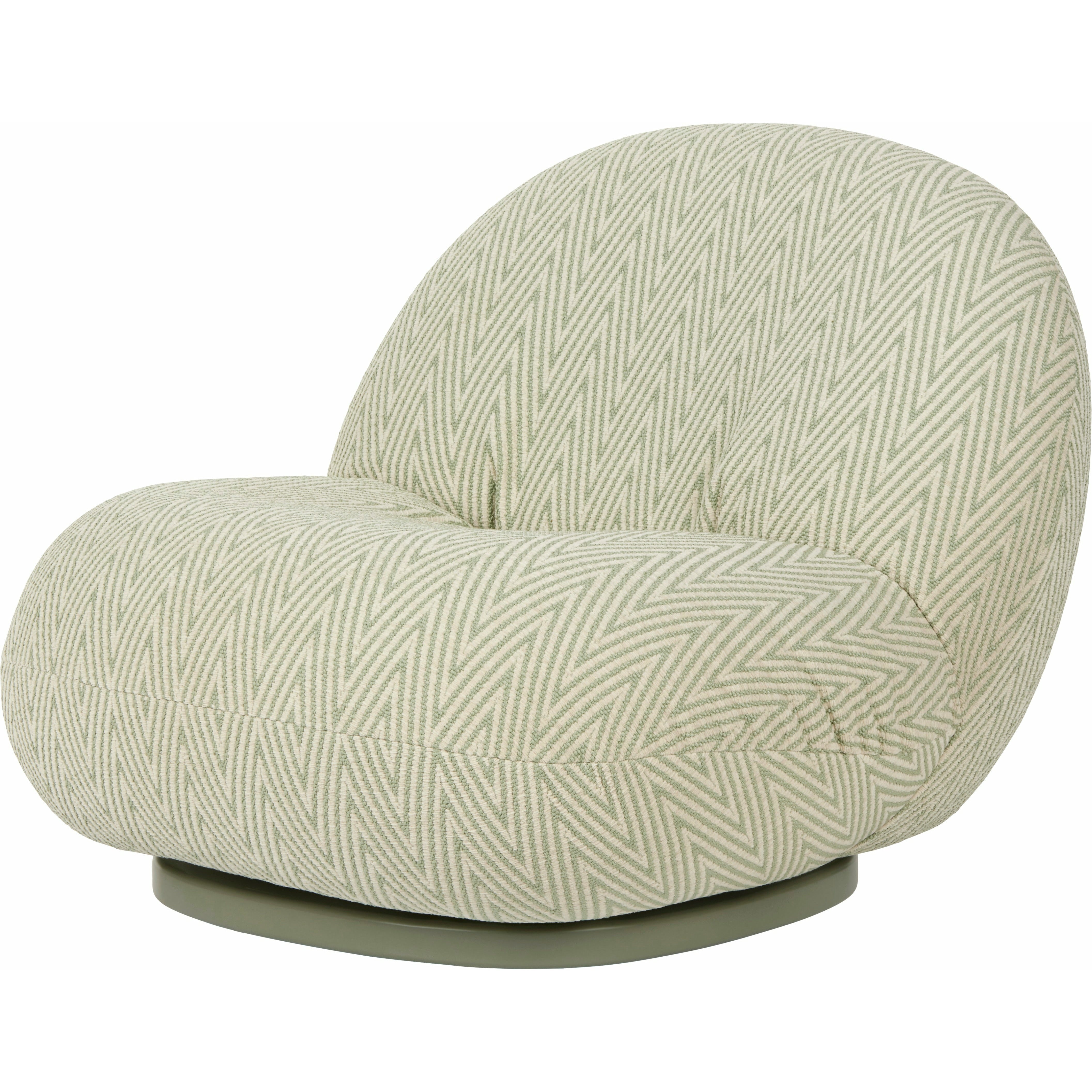 Gubi Pacha Outdoor Lounge Chair Swivel gestoffeerd, Chenille Special 008