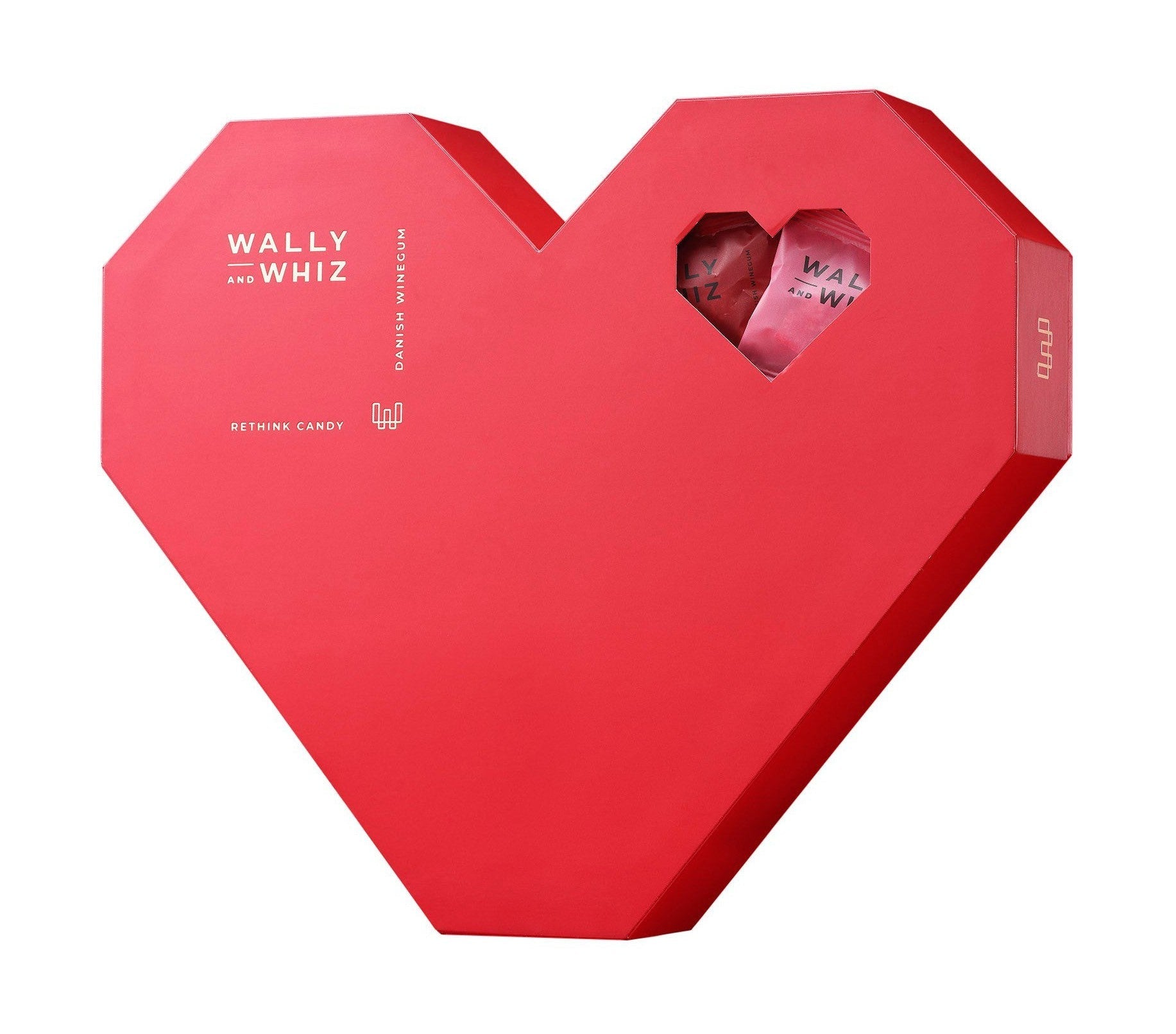 Wally And Whiz Christmas Heart Box med 60 flowpacks Xmas smag 2023 660g