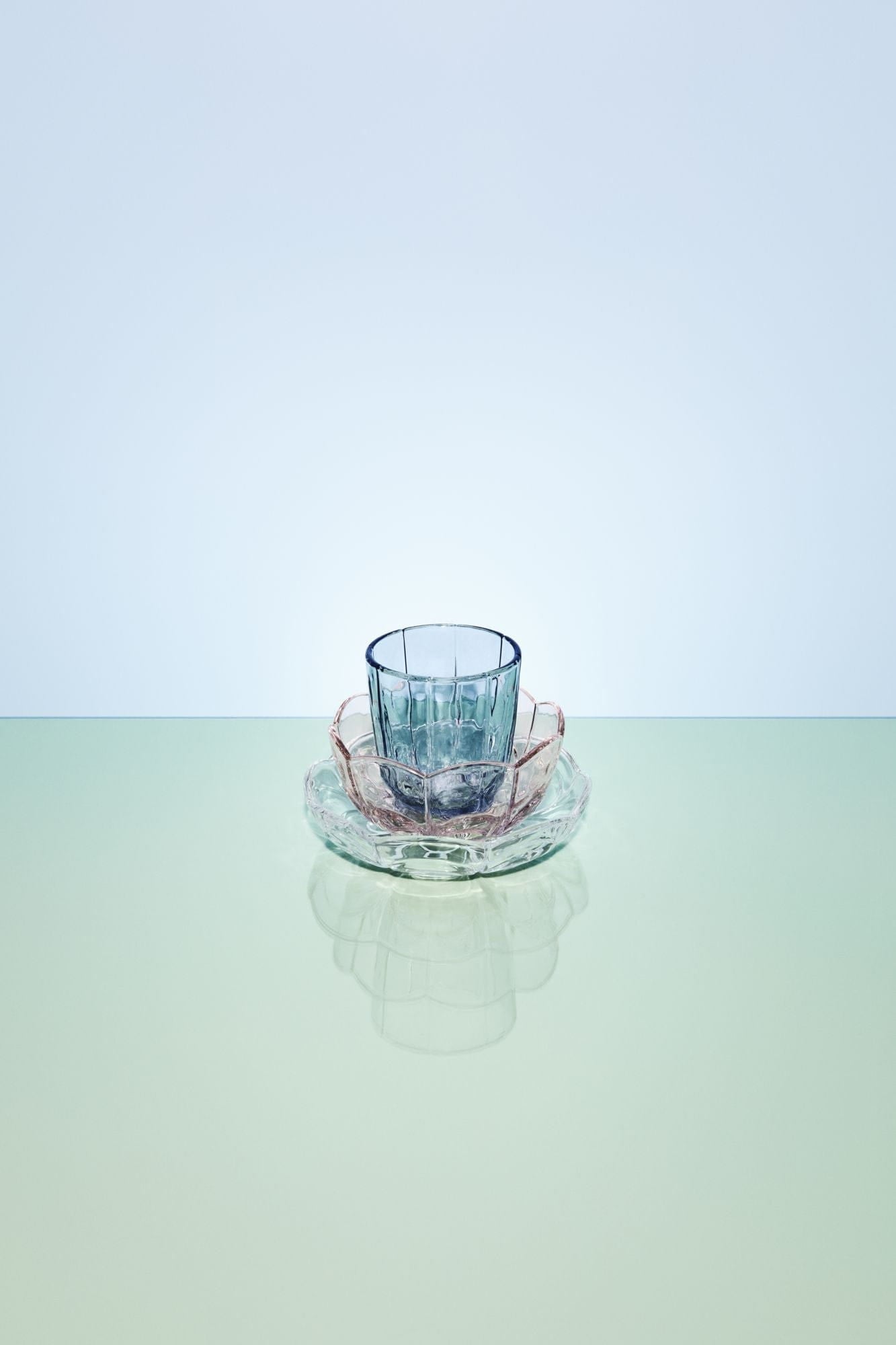 Holmegaard Lily vandglas sæt på 2 320 ml, blåt