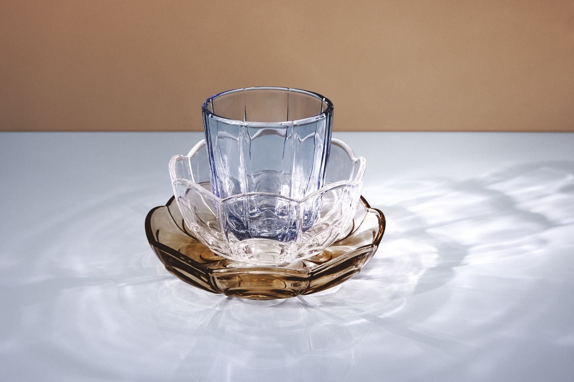 Set di vetro d'acqua di giglio di Holmegaard di 2 320 ml, blu
